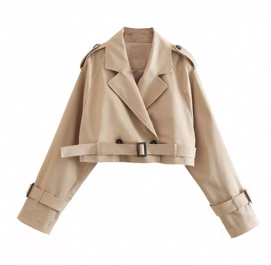 Lumi - Cropped trench Coat